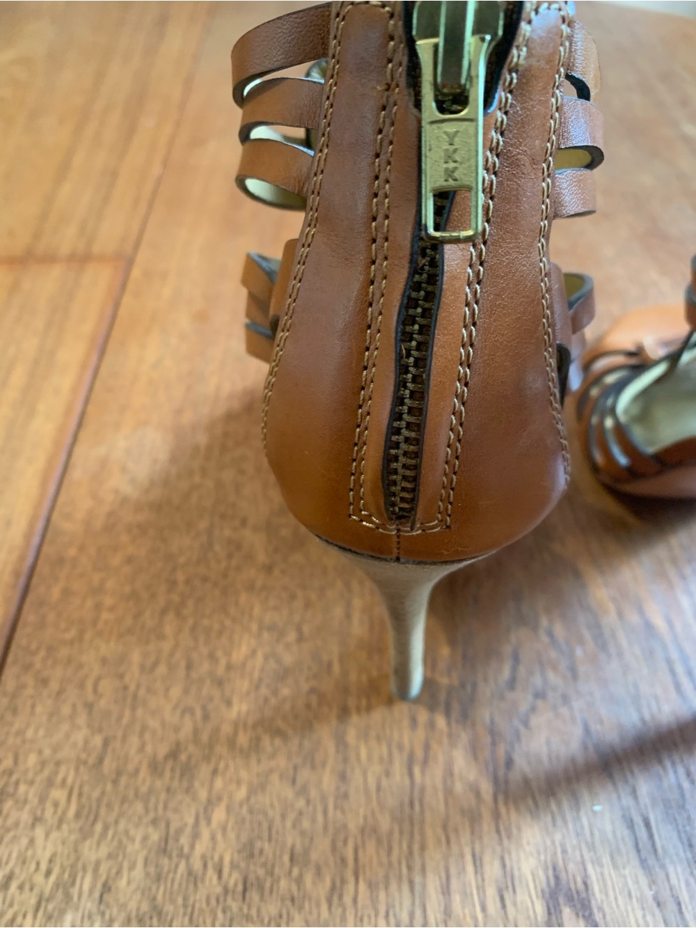 Coach Strappy High-Heel Sandals in Brown - Picture 11 of 14